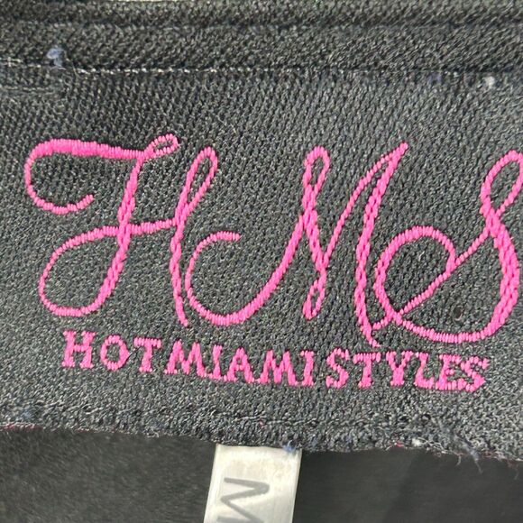 HMS Maxi Dress Womens Small Black Floral Print Adjustable Strap V Neck Racerback - Picture 11 of 13